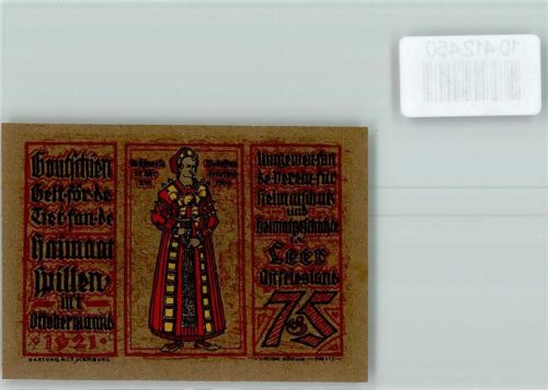 Leer Notgeld Friesische Tracht
