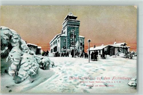 Fichtelberg Unterkunftshaus auf dem Fichtelberge Winter Fütt
