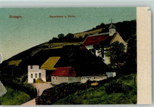 Gresgen Bauernhaus und Kirche
