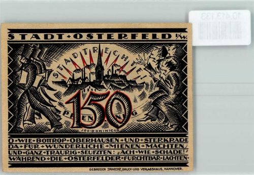 Osterfeld Notgeld Bergmann