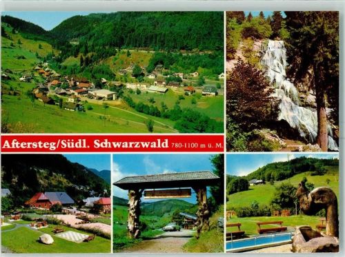 Aftersteg Wasserfall Freiluftschach Kneipptretbecken Brunnen