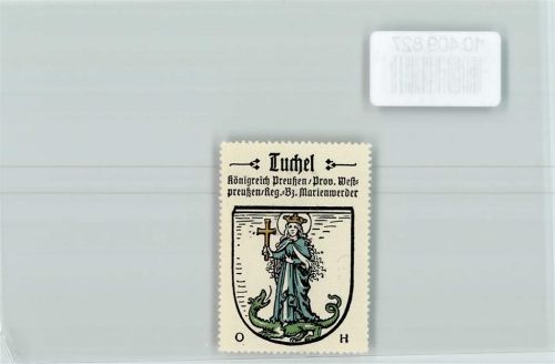Tuchel Tuchola - Vignette Wappen Kaffee Hag ca 1920-1940 Madonnenfigur