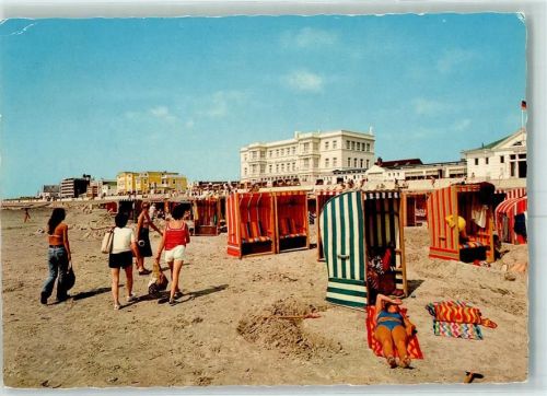 Norderney Westbad Strand Strandkörbe