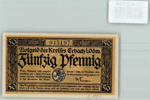 Erbach Notgeld Bauer