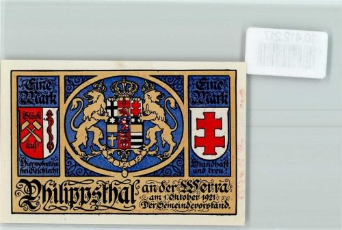 Philippsthal Notgeld Tod auf Pferd