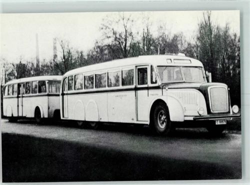 Köln Stadt Bildserie Omnibus Dreiachser mit Hänger Baujahr 1936/37