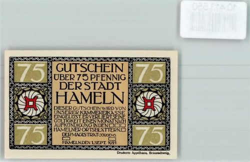 Hameln Notgeld