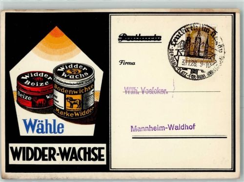 1928 Widder Wachse AK