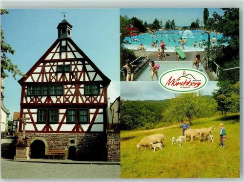 Mönchberg Schwimmbad Fachwerkhaus
