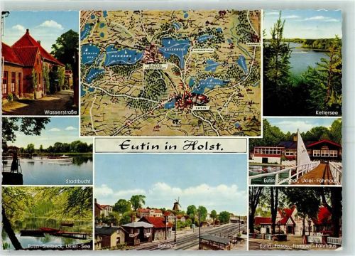 Eutin Wasserstrasse Stadtbucht Uklei See Bahnhof Fissauer Fährhaus