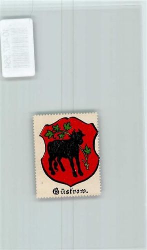 Güstrow Vignette Wappen Kaffee Hag 1920-1940 Stier