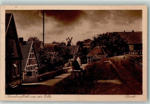 Stade Invielenfleth an der Elbe Deich Ort handschriftlich