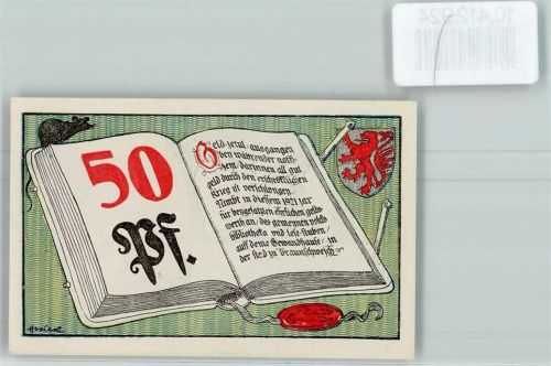Braunschweig Notgeld Noten