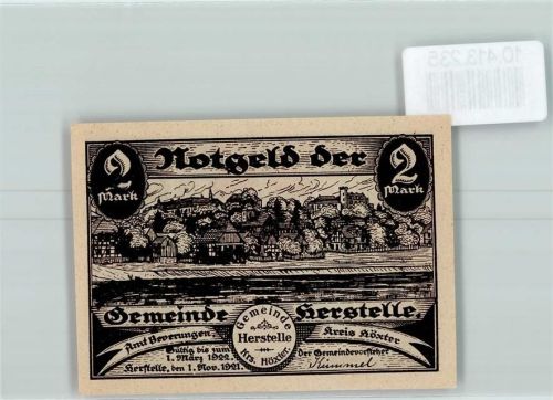 Herstelle Notgeld
