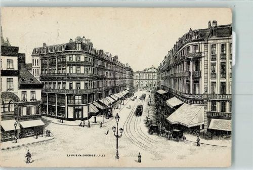Lille 1915 Straßenbahn Feldpost WK I