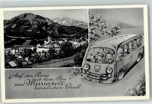 Mariazell 1958 Omnibus Kirche