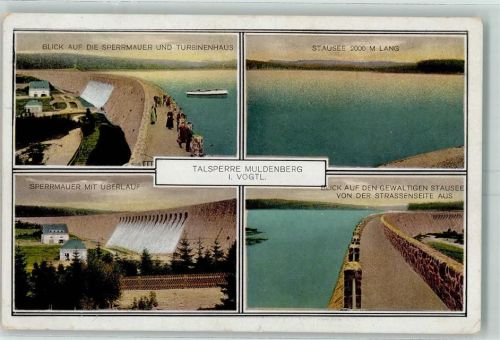 Schöneck Talsperre Muldenberg Sperrmauer Stausee Turbinenhaus
