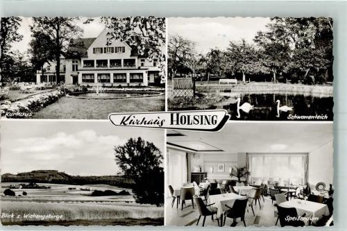 Holzhausen Kurhaus Holsing Speiseraum Schwanenteich Schwan