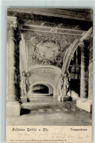 Brühl Treppenhaus Kamin Statuen Schloss