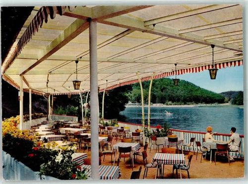 Gelterswoog See Terrasse Hotel Bes. R. Wagner und Frau