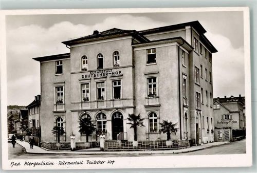 Bad Mergentheim Kuranstelt Deutscher Hof Kolping Heim Palmen