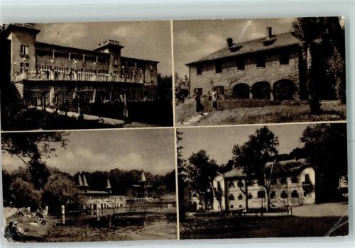 Heviz 1961 Schwimmbad Schloss