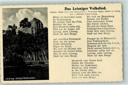 Leisnig Schloß Mildenstein Leisniger Volkslied