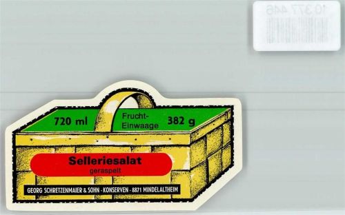 Mindelaltheim Etikett Selleriesalat Firma Schretzenmaier