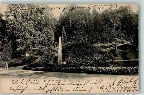 Auerbach 1903 Parkanlage Fürstenlager