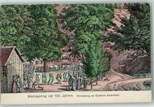 Eddigehausen Erinnerung an Goethe`s Aufenthalt Mariaspring vor 100 Jahren