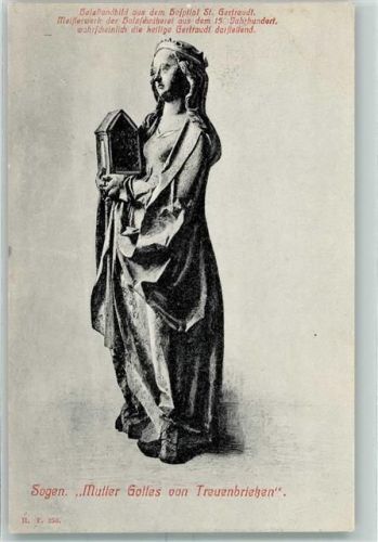 Treuenbrietzen Holzstandbild Hofspital St. Gertraud Mutter Gottes von Treuenbrietzen