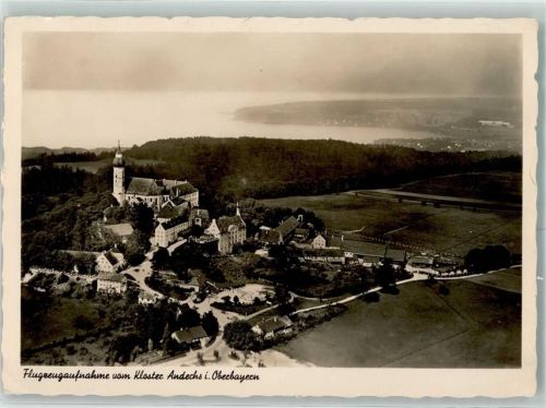 Andechs Fliegeraufnahme Kloster Andechs