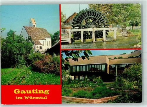 Gauting im Würmtal Wasserrad