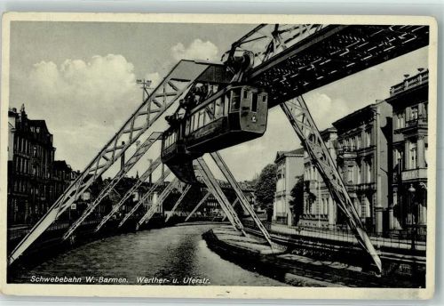 Wuppertal Schwebebahn Werther- und Uferstraße