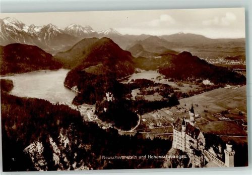 Neuschwanstein Trinks Bildkarte Reihe 2 Bild 1 das Alpenvorland Hohenschangau