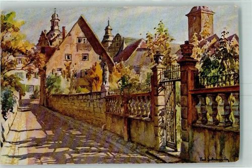 Bad Mergentheim Pfarrgang nach Gemälde von Paul Sollmann