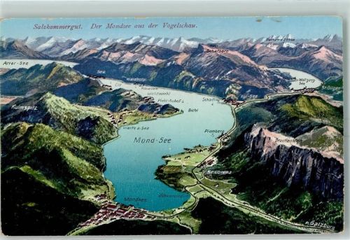 Mondsee Karte Salzkammergut