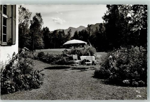 Fischbachau Richterheim Garten Gartentischgarnitur Sonnenschirm