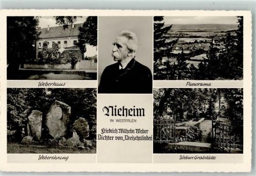 Nieheim Dichter Friedrich Wilhelm Weber Weberhaus Weberehrung Webers Grabstätte