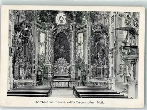 Osterhofen Pfarrkirche Damenstift-Osterhofen Altaransicht