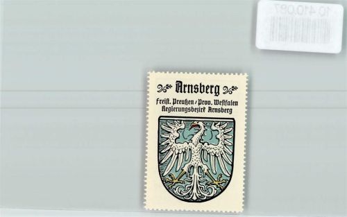 Arnsberg Vignette Wappen Kaffee Hag ca 1920-1940