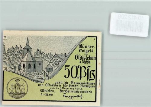 Oldisleben Notgeld