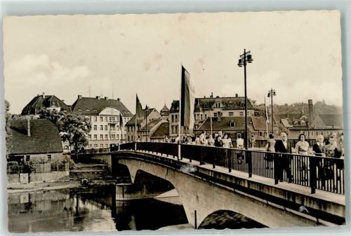 Weißenfels Brücke des Friedens erbaut 1952