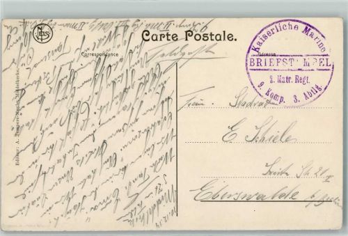 Middelkerke Kaiserl. Marine 2. Matr. Regt. 9. Komp. 3. Abtlg. L'Hotel Excelsior