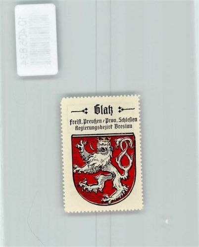 Glatz Vignette Wappen Kaffee Hag 1920-1940 Löwe Krone