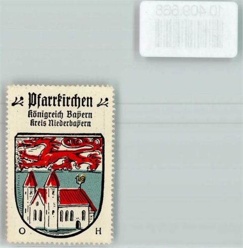 Pfarrkirchen Vignette Wappen Kaffee Hag ca 1920-1940