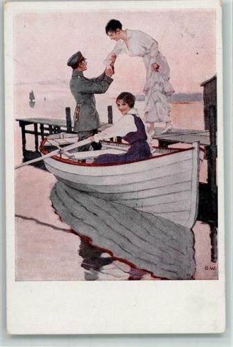 Kriegspostkarte Nr. 12 AK Soldatenleben Heimaturlaub