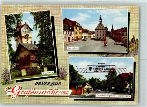Grafenwöhr Wasserturm Truppenübungsplatz Lagereingang Marktplatz Kirche