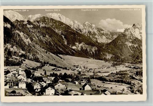 Hinterstein Geishorn Rauhorn Kugelhorn Aelpelespitze Teilansicht