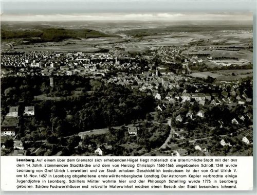 Leonberg Fliegeraufnahme Glemstal